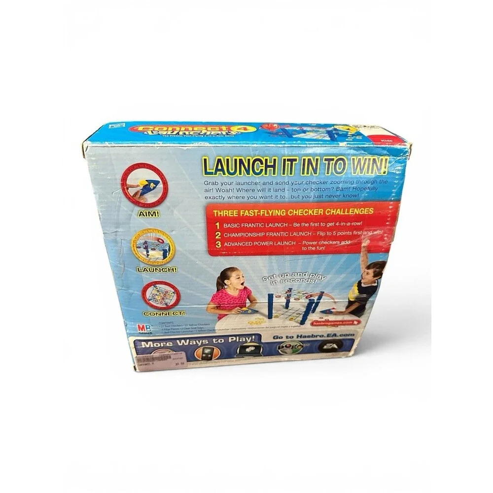 Connect 4 Launchers COMPLETE Milton Bradley 2009 Four in a Row Launch Action